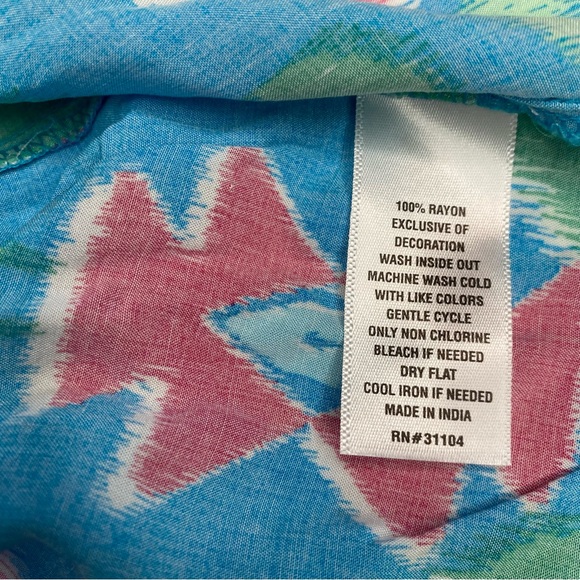 NWT Plus Size Pom Trip Crown & Ivy Top in Pink & Blue / 1X - Picture 6 of 10